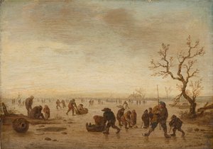 Skaters on the Ice, ca 1642-45 (olja på ek)