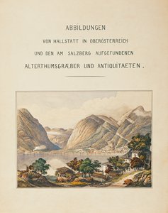 Hallstatt begravningsplats, en samling av ... (akvarell) av Isidor Engel