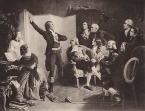 Den första sången av Marseillaise (litho) av Isidore (after) Pils