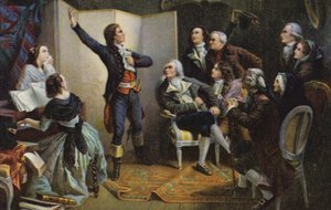 Claude Joseph Rouget de Lisle sjunger La Marseillaise