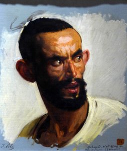 Chef för Kabyle, cirka 1860 (olja på duk)