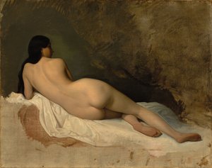 Studie av en liggande naken, c. 1841.