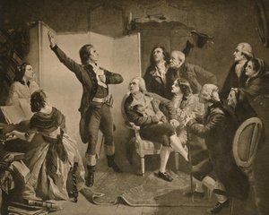 Den första sången av Marseillaise, 1895.