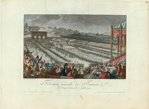 Federationens festival på Champ de Mars den 14 juli 1790, 1790.