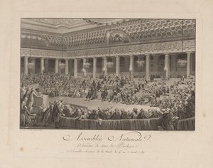 Natten den 4 augusti 1789 i nationalförsamlingen 1790