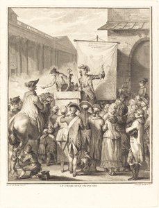 Den franska charlatanen av Isidore Stanislas Helman after Jean Duplessi Bertaux
