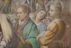Detalj från Jungfru Marias bröllop, 1634
