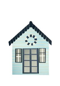 Beach hut, 2014 (klippt papper)