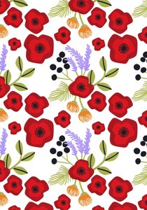Poppy print, 2015 (klippt papper)