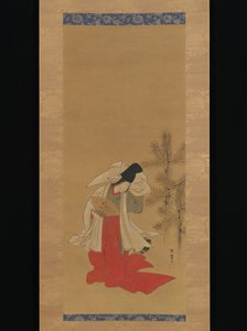 Kurtisan-dansös (Shirabyōshi) för nyåret av Isoda Koryusai