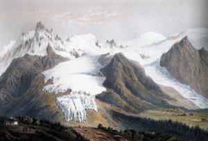 Mont-Blanc-massivet av Isodore Laurent Deroy