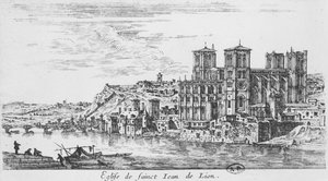 Utsikt över Saint-Jean-katedralen, Lyon