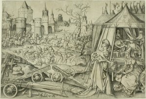 Judith, ca 1495 av Israhel van Meckenem