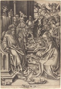 Massaker av de oskyldiga, ca. 14901500. av Israhel van Meckenem