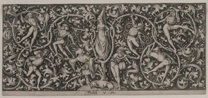 Prydnad med Dance of the Lovers av Israhel van Meckenem