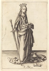 Saint Catherine, ca. 14801490. av Israhel van Meckenem