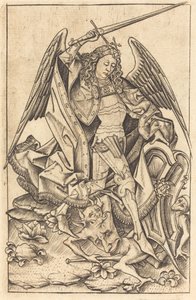 Sankt Mikael, ca. 14701480. av Israhel van Meckenem