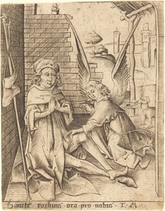 Saint-Roch av Israhel van Meckenem