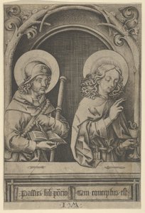 St. James the Greater och St. John, från The Apostles. av Israhel van Meckenem