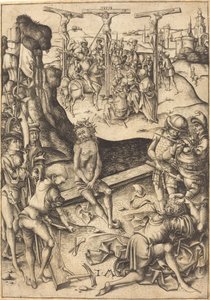 Korsfästelsen, ca. 1480. av Israhel van Meckenem