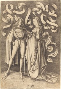 Riddaren och damen, ca. 14951503. av Israhel van Meckenem