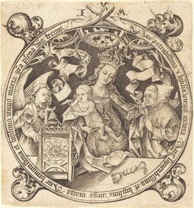 Madonnan med klockan, ca. 1490. av Israhel van Meckenem