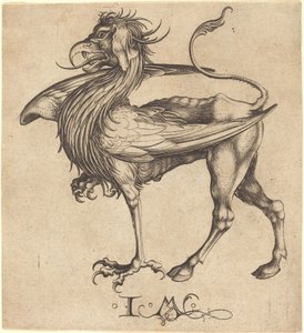 Griffin av Israhel van Meckenem after Martin Schongauer