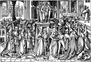 Dansen vid Herodes hov, ca. 1500
