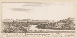Utsikt över Lyon från det kartusiska klostret Veue de Lyon de la Maison des Peres Chartreux (titel på objekt)