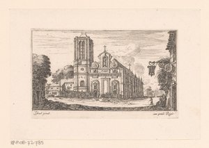 Utsikt över Notre-Dame-des-Vertus Notre Dame des Vertus (titel på objekt) Olika vyer över kyrkor, slott och städer (serietitel)