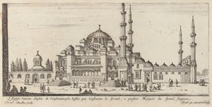 Sankta Sofiakyrkan i Konstantinopel, byggd av Konstantin den store; nu den store Herrens moské av Israël Silvestre