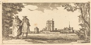 Översiktsplan över Chasteau och lilla Parc de Vincennes av Israël Silvestre