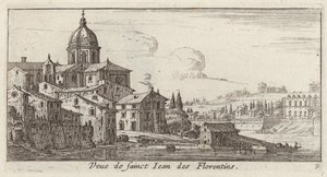 Vy över Sankt Johannes av Florentinerna av Israël Silvestre