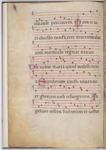 Blad 6 från ett antifonalt fragment (verso)