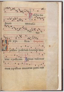 Blad 6 från ett antifonalt fragment