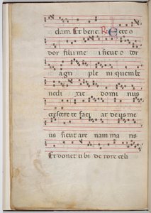 Blad 8 från ett antifonalt fragment (verso)