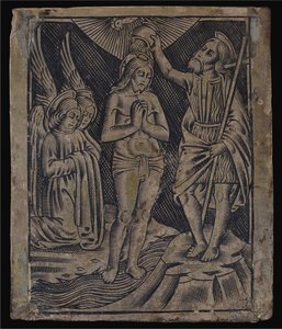 Kristi dop av Italian 16th Century
