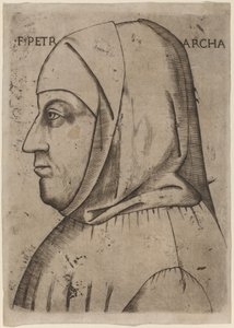 Porträtt av Petrarca av Italian 16th Century