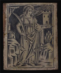 Sankta Barbara av Italian 16th Century