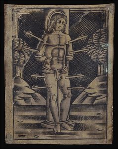 Sankt Sebastian av Italian 16th Century