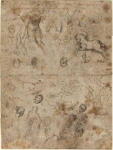 Studieblad av Italian 16th Century