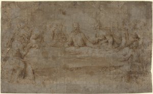 Sista måltiden av Italian 16th Century