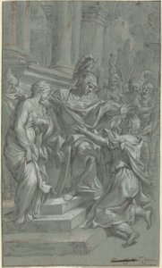 Scipio återställer sin fånge till sin älskare av Italian 17th Century