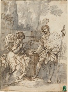 Pastoral scen av Italian 18th Century