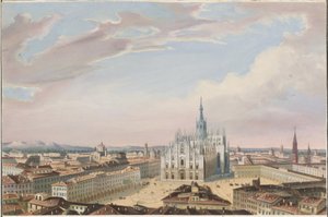 Milanos katedral av Italian 19th Century
