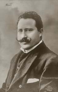Alessandro Bonci, italiensk operasångare (svartvitt foto) av Italian Photographer