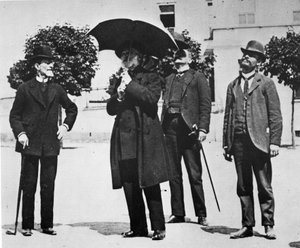 Den avbildade personen är kompositören och librettisten ARRIGO BOITO (Padua, 24 februari 1842 - Milano, 10 juni 1918) av Italian Photographer