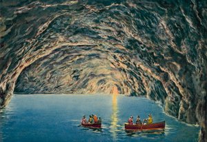 Capri: Grotta Azzurra (färglagd bild) av Italian Photographer