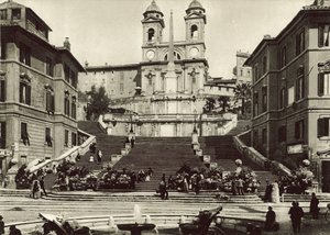 Kyrkan Trinita dei Monti av Italian Photographer