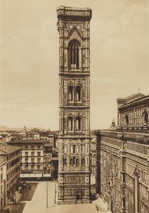 Firenze / Florens: Cathedral, The Campanile, Giotto (s/v foto) av Italian Photographer